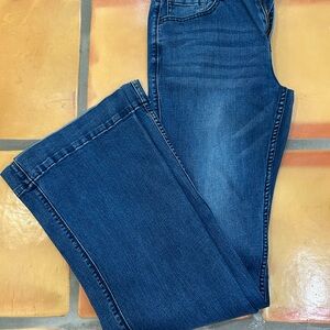 Cowgirl Tuff Dark Blue Straight Leg Jeans